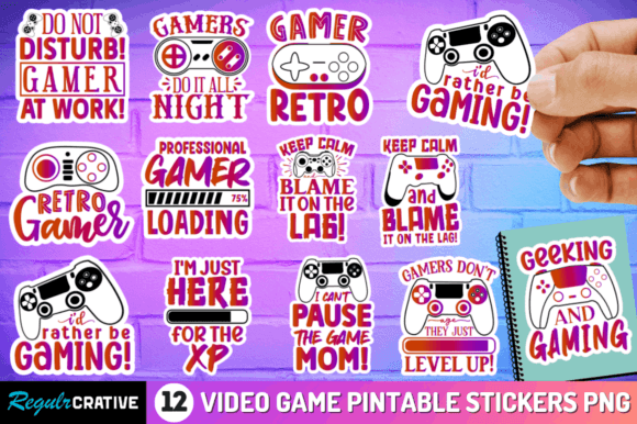 Download Video Game Printable Sublimation Sticker - Premium Resources