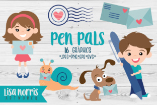 Download Pen Pals Clip Art Graphics & SVG Cutting Files - Cutting file Collection