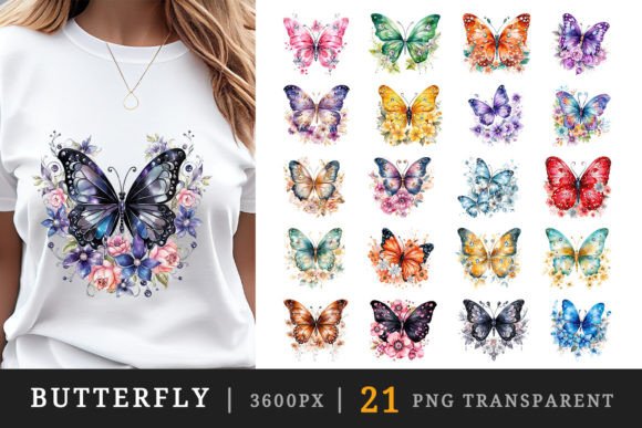 Download Butterfly Printable Sublimation Clipart - Printable sublimation Collection